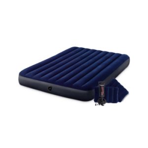 Intex Queen Klasik vazdušni krevet sa ručnom pumpom i jastucima 152x203x25cm