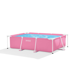 Pink Rectangular Frame bazen 220x150x60 cm