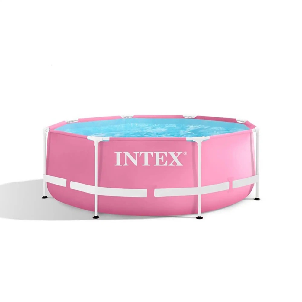 Pink Metal Frame bazen 244x76 cm